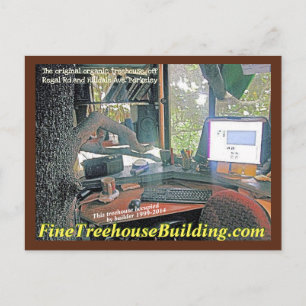 Cartão Postal FineTreehouseBuilding Regal Road desk -