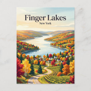 Cartão Postal Finger Lakes EUA
