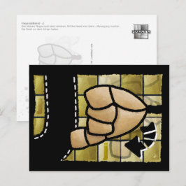 Cartão Postal Fingeralphabet J