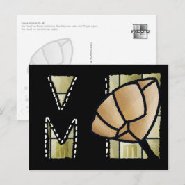 Cartão Postal Fingeralphabet M