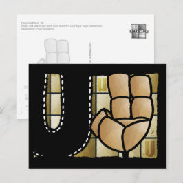 Cartão Postal Fingeralphabet U
