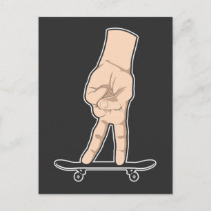 Cartão Postal Fingerboard Legal de skate hobby
