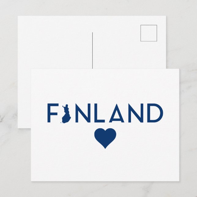 Cartão Postal Finlândia (Frente/Verso)