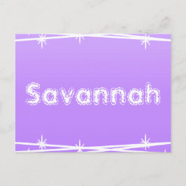 Cartão Postal Fio com Barcama Roxo