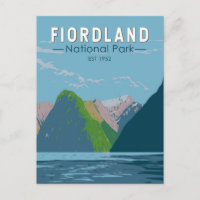 Fiordland National Park Nova Zelândia Viagem Art