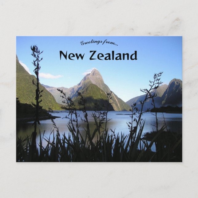 Cartão Postal Fiordland New Zealand (Frente)