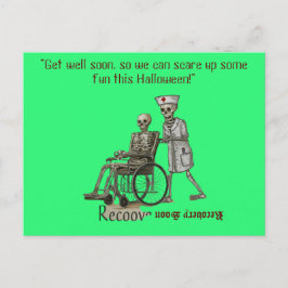 Cartão Postal "Fique bem logo, para que possamos nos divertir."