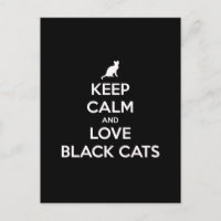 Fique calmo e ame gatos pretos