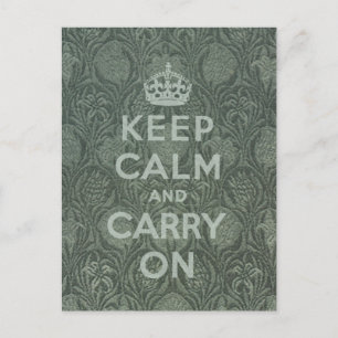 Cartão Postal Fique Calmo E Continue