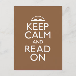 Cartão Postal Fique calmo e leia