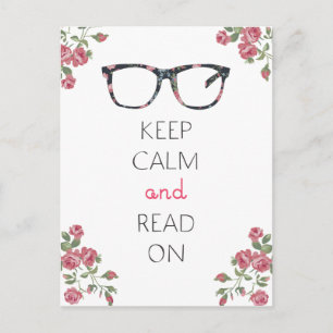 Cartão Postal Fique calmo e leia