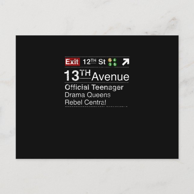 Cartão Postal Fique calmo, esse adolescente tem sonhos em Nova Y (Frente)