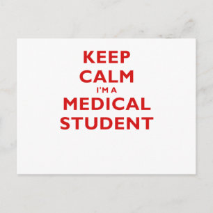Cartão Postal Fique calmo, sou um estudante de medicina