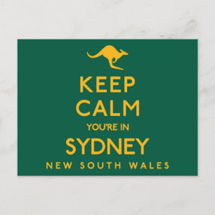 Cartão Postal Fique calmo, você está em Sydney!