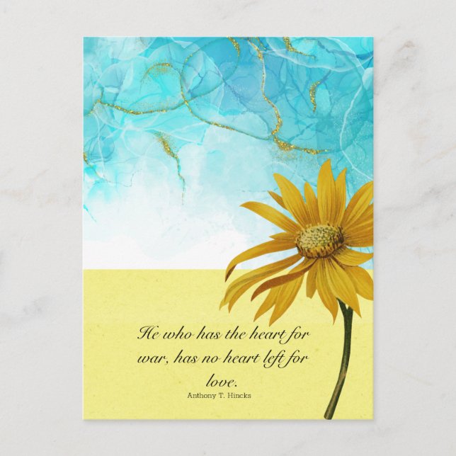 Cartão Postal Fique com a Ucrânia (Frente)