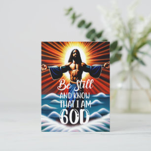Cartão Postal Fique E Saiba Que Sou Deus Cartão-Postal