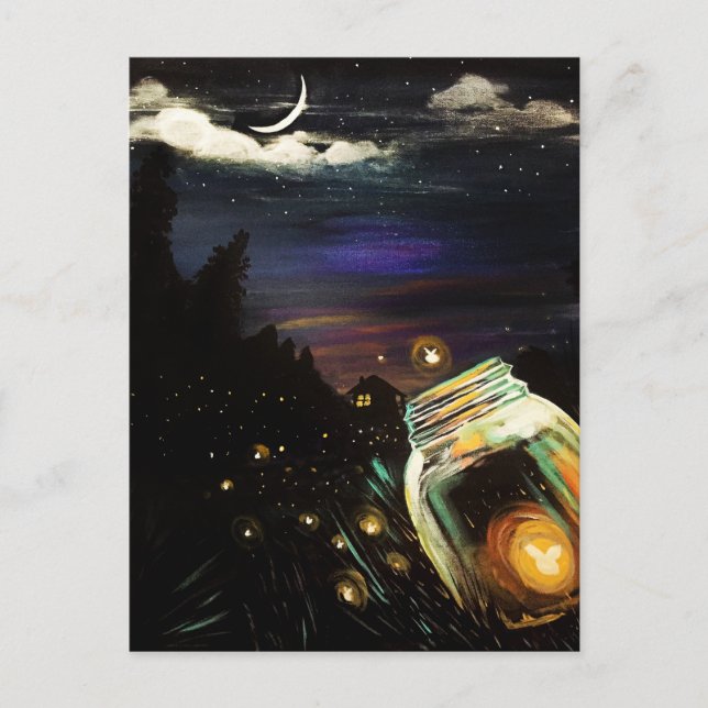 Cartão Postal Fire Fly Sky (Frente)