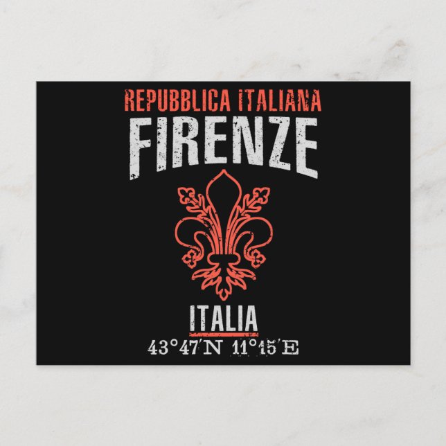Cartão Postal Firenze (Frente)