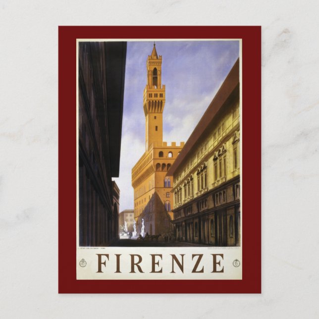 Cartão Postal Firenze (Frente)