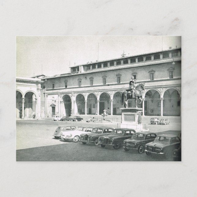 Cartão Postal Firenze,Florença, S.Annuziata (Frente)