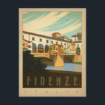 Cartão Postal Firenze, Itália<br><div class="desc">Anderson Design Group é uma ilustração e design de prêmio vencedora em Nashville,  Tennessee. O fundador Joel Anderson dirige uma equipe de artistas talentosos para criar a arte original da poster,  que se parece com impressões clássicos de propaganda desde a 1920 até os anos 60.</div>