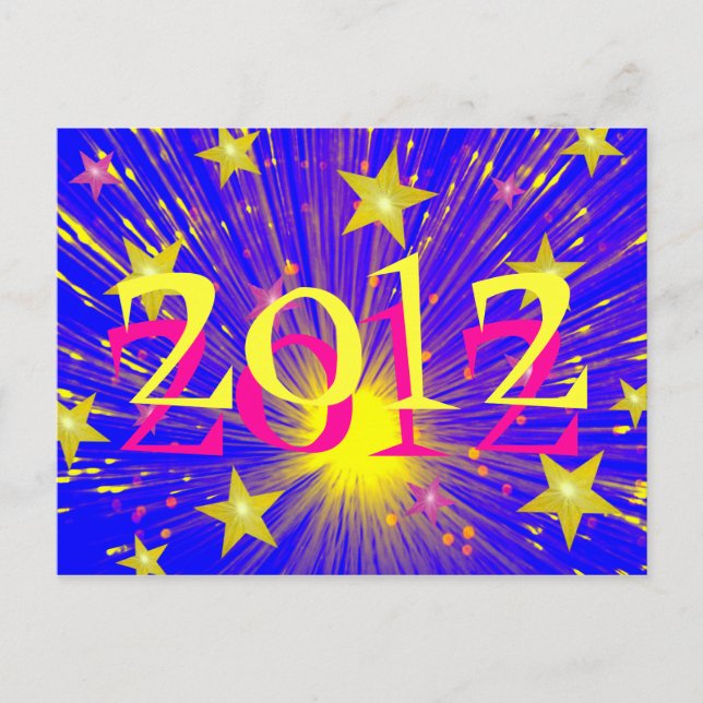 Cartão postal Firework '2012' (Frente)