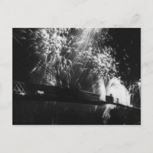 Cartão Postal Fireworks, Abertura da Ponte Williamsburg 1904 Vin