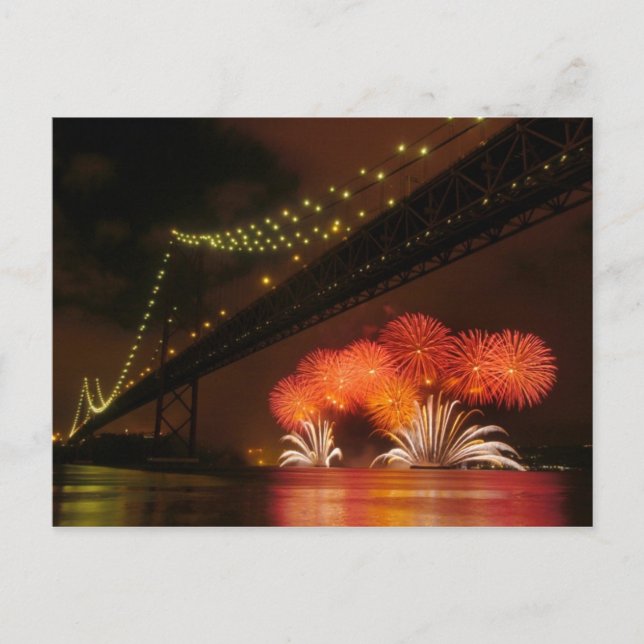 Cartão Postal Fireworks Lisboa (Frente)