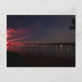 Cartão Postal Fireworks sobre Atwood Lake, Ohio