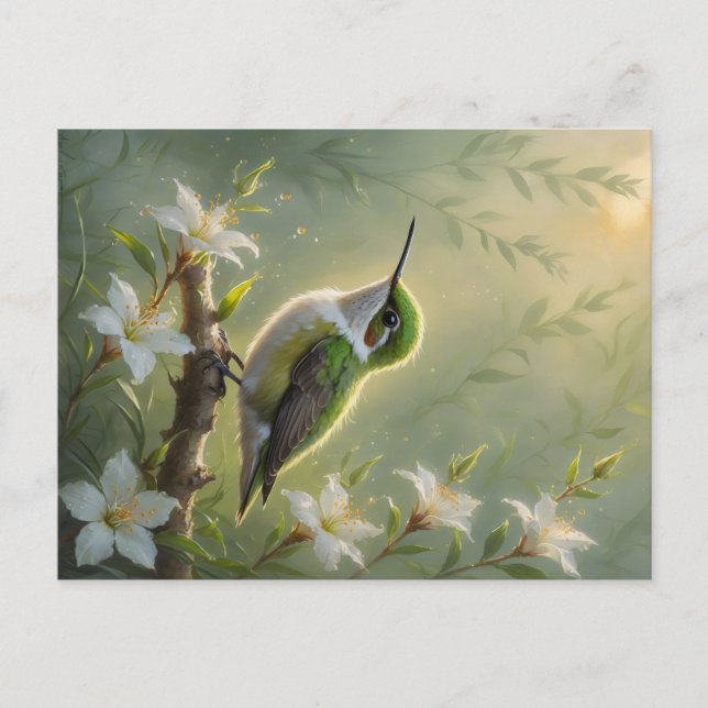 Cartão Postal First Light Kin Hummingbird Postcard (Frente)