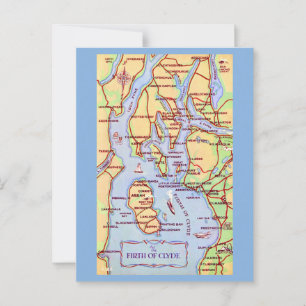 Cartão Postal Firth of Clyde da Escócia