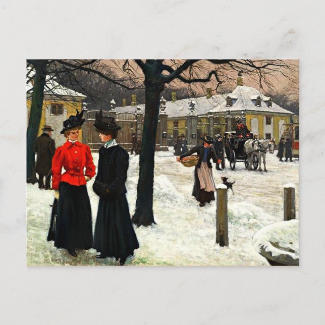 Cartão Postal Fischer - No Rundel Frederiksberg (Frente)