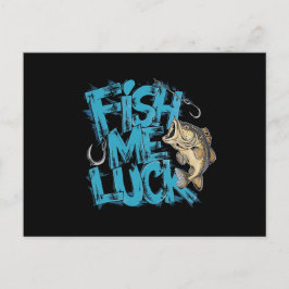 Cartão Postal Fish Me Luck Graffiti Bass Art