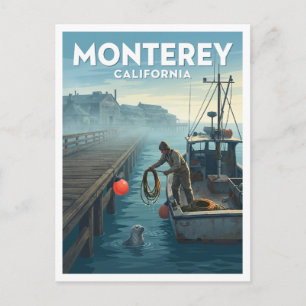 Cartão Postal Fisherman's Wharf e Cannery Row Monterey Viagem