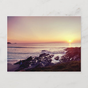 Cartão Postal Fistral Beach Sunset