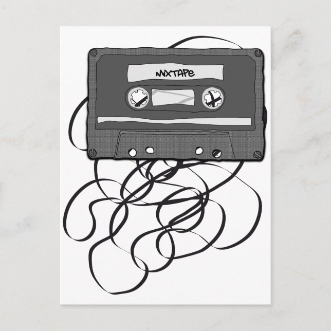 Cartão Postal Fita de Música (Frente)