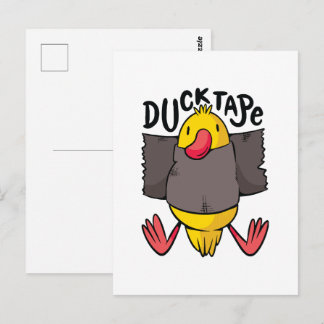 Cartão Postal Fita Pato Divertido