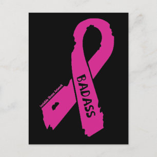 Cartão Postal Fita torta/embaçada...Cancer da mama