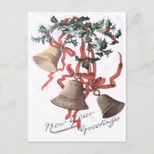 Cartão Postal Fita Vermelha Holly Bell