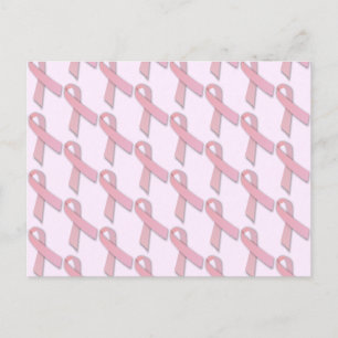 Cartão Postal Fitas Rosa Padrão com Telas