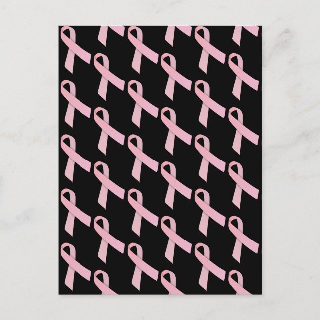 Cartão Postal Fitas Rosa Padrão com Telas (Frente)
