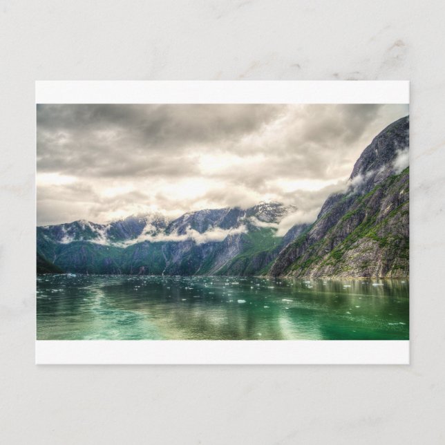 Cartão Postal Fjord de Tracy Arm no Alasca (Frente)