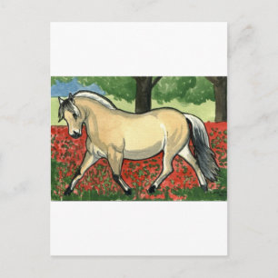 Cartão Postal Fjord HORSE ART norueguês