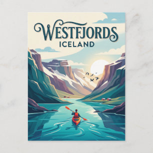 Cartão Postal Fjords Ocidentais Islândia
