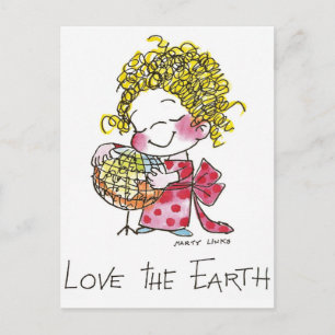 Cartão Postal FL-003 Love Earth