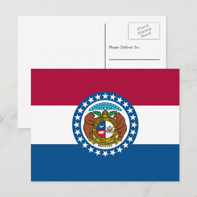 Cartão Postal Flag, Flag, Missouri (Frente/Verso)