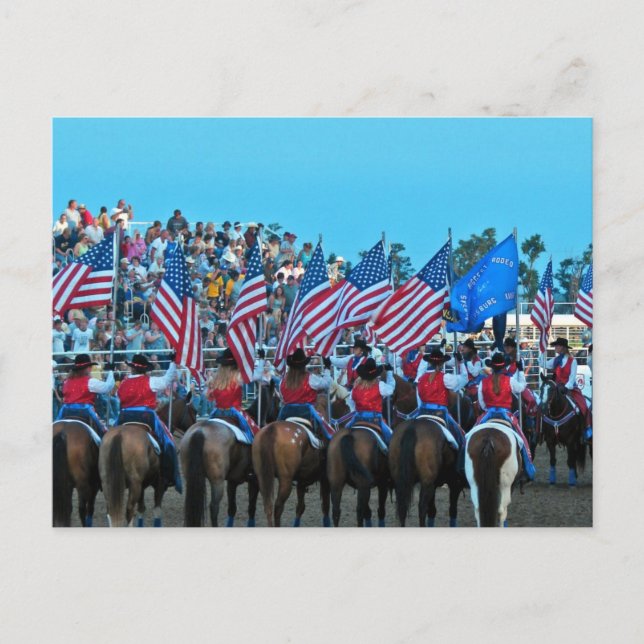 Cartão Postal Flag Girls (Frente)