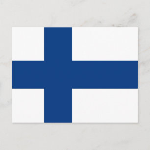 Cartão Postal Flag of Finland