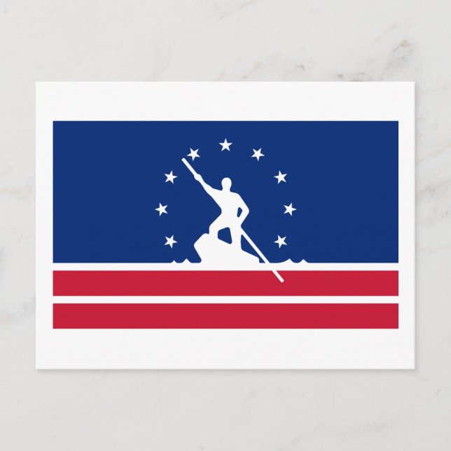 Cartão Postal Flag of Richmond, Virginia Postcard (Frente)