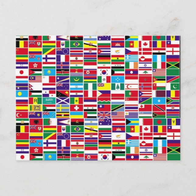 cartão postal flags (Frente)